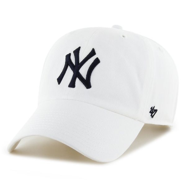 47 Brand Adjustable Cap - CLEAN UP New York Yankees white