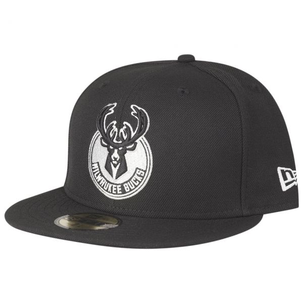 New Era 59Fifty Fitted Cap - NBA Milwaukee Bucks noir