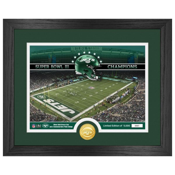 New York Jets NFL Stade Golden Coin Photo Mint