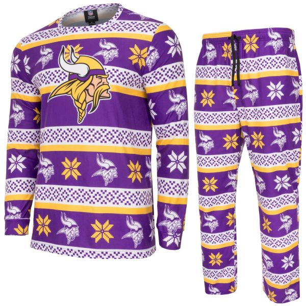 NFL Winter XMAS Pyjama Set - Minnesota Vikings