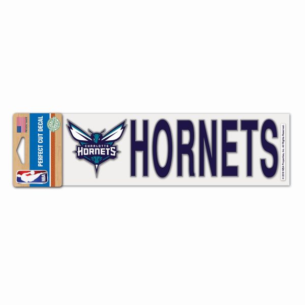 NBA Perfect Cut Aufkleber 8x25cm Charlotte Hornets