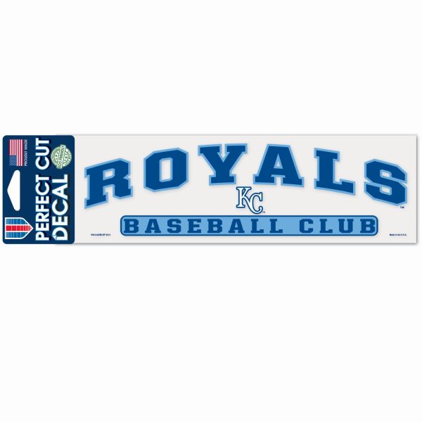 MLB Perfect Cut Decal 8x25cm Kansas City Royals