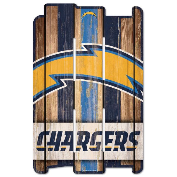 Wincraft PLANK Wood Sign - NFL Los Angeles Chargers