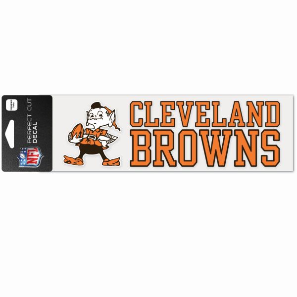 NFL Perfect Cut Aufkleber 8x25cm Cleveland Browns