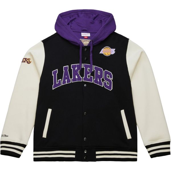 M&N Midweight Hooded Fleece Jacket - Los Angeles Lakers