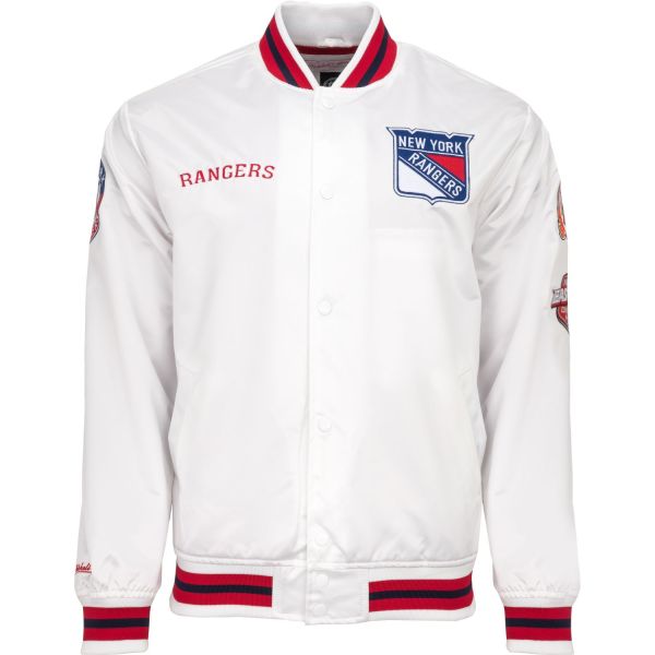 City Collection Lightweight Satin Jacket - New York Rangers