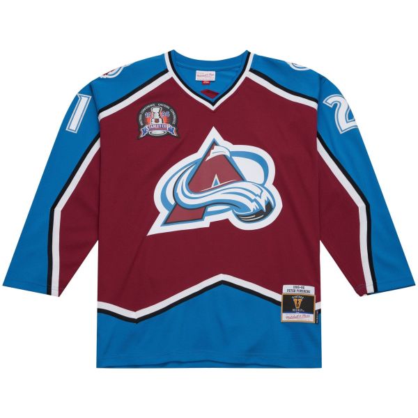 M&N Blue Line Peter Forsberg Colorado Avalanche 1995 Jersey