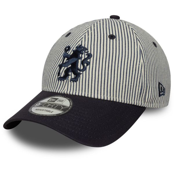 New Era 9Forty Adjustable Cap - PINSTRIPE FC Chelsea ivory