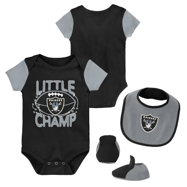 Outerstuff NFL Bébé Bib & Bootie Set Las Vegas Raiders