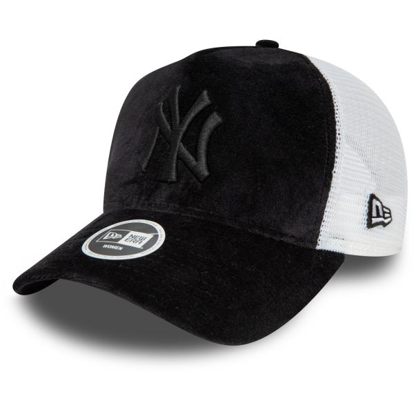 New Era Trucker Women Cap - VELOURS New York Yankees black