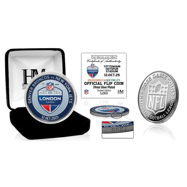 NFL London Game 2025 Broncos vs. Jets Flip Coin (39 mm)