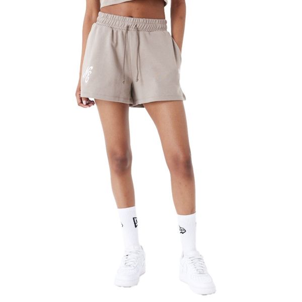 New Era Ladies Sweat Shorts ash brown