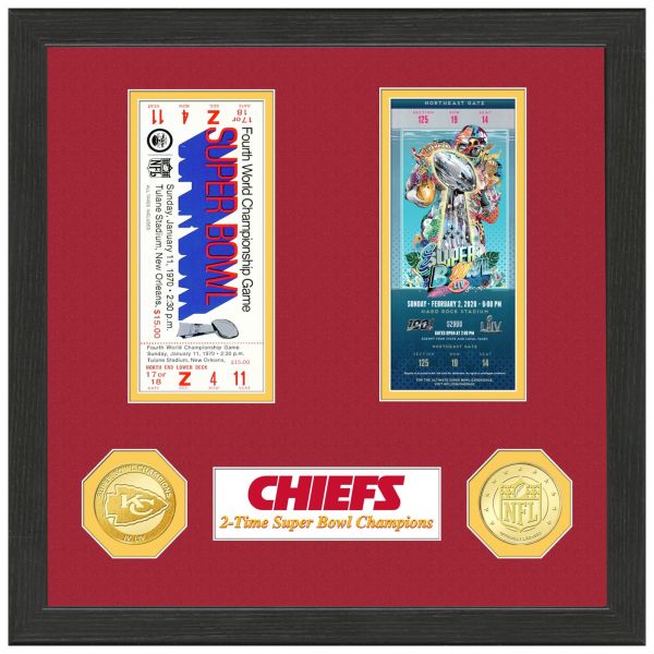 Kansas City Chiefs Super Bowl Championship Ticket Coin Phot