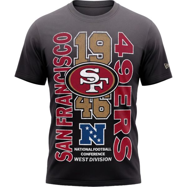 New Era NFL Shirt - VINTAGE San Francisco 49ers schwarz