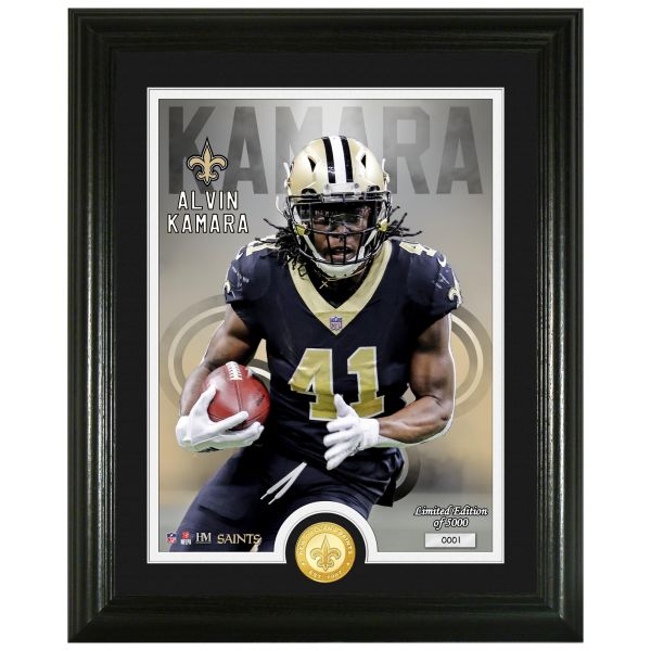 Alvin Kamara New Orleans Saints NFL Signature Coin Bild