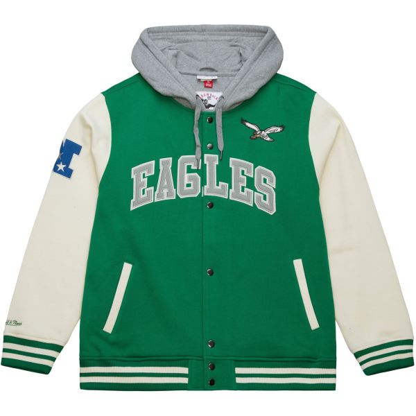 M&N Midweight Hooded Fleece Jacket - Philadelphia Eagles