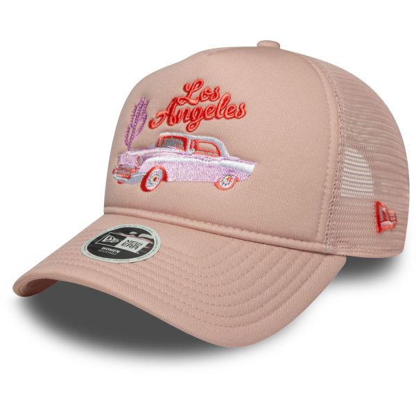 New Era Womens Trucker Cap - WESTERN Los Angeles rose