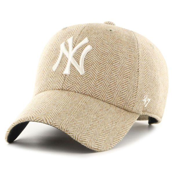 47 Brand Strapback Cap - HERRINGBONE New York Yankees khaki