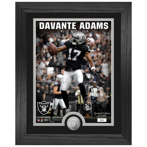 Davante Adams Las Vegas Raiders Signature Coin Photo Mint