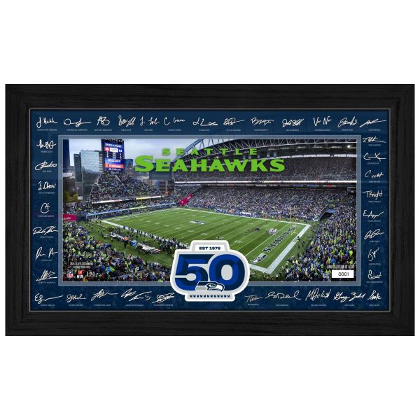 Seattle Seahawks 2025 NFL Signature Gridiron Frame