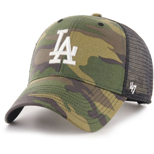 47 Brand Trucker Cap - BRANSON Los Angeles Dodgers wood camo