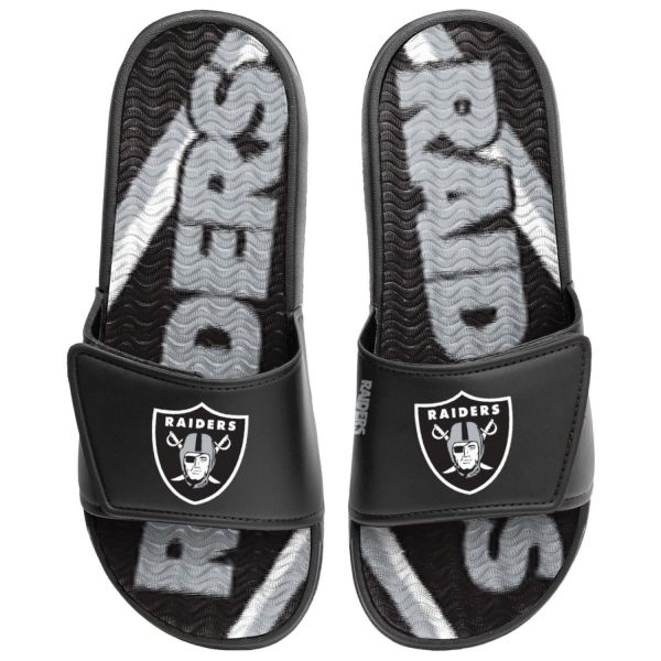 Las Vegas Raiders NFL GEL Sport Shower Sandal Slides