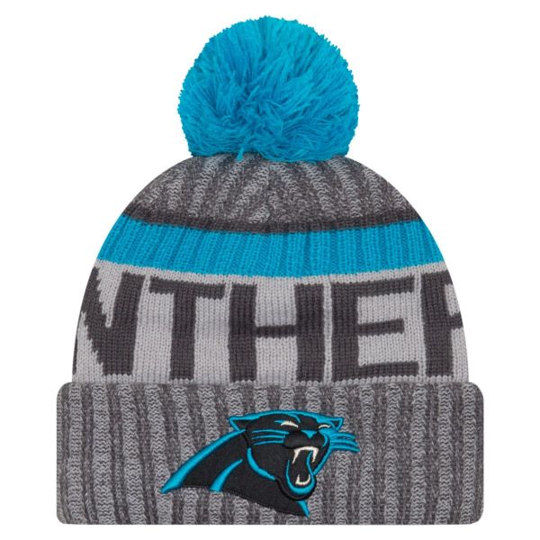 New Era NFL SIDELINE 2017 Bobble Beanie - Carolina Panthers