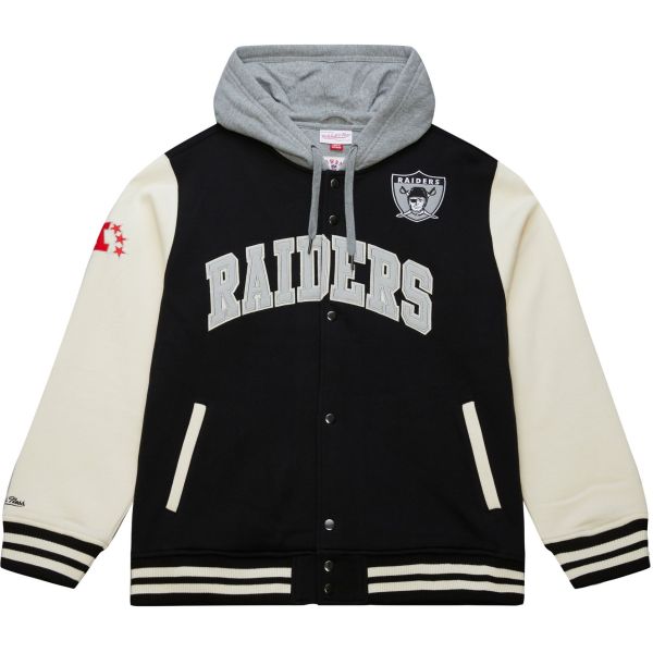 M&N Midweight Hooded Fleece Jacket - NFL Oakland Raiders