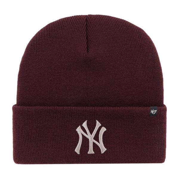 47 Brand Wintermütze - HAYMAKER Metallic NY Yankees maroon