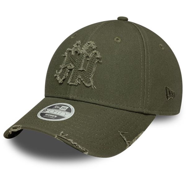 New Era 9Forty Damen Cap - DISTRESSED New York Yankees oliv