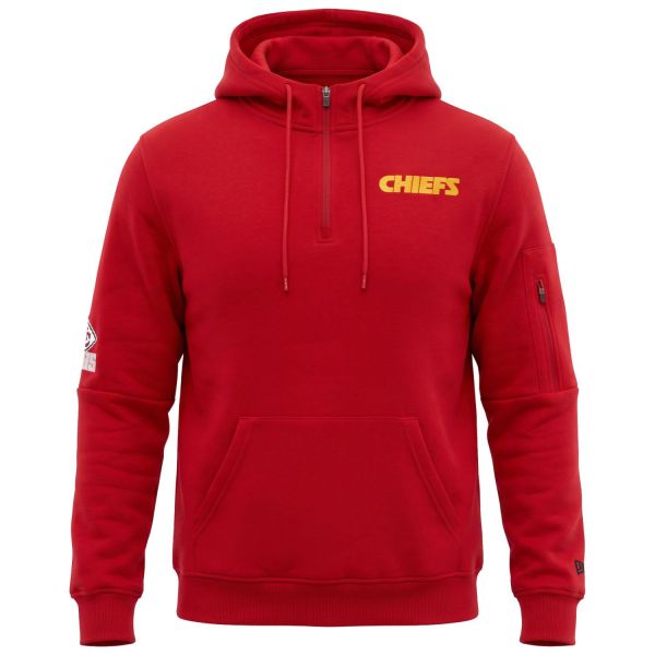 New Era Quarter Zip Hoody - NFL Kansas City Chiefs