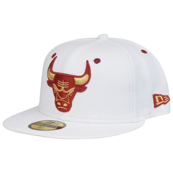 New Era 59Fifty Fitted Cap - OPTIC WHITE Chicago Bulls