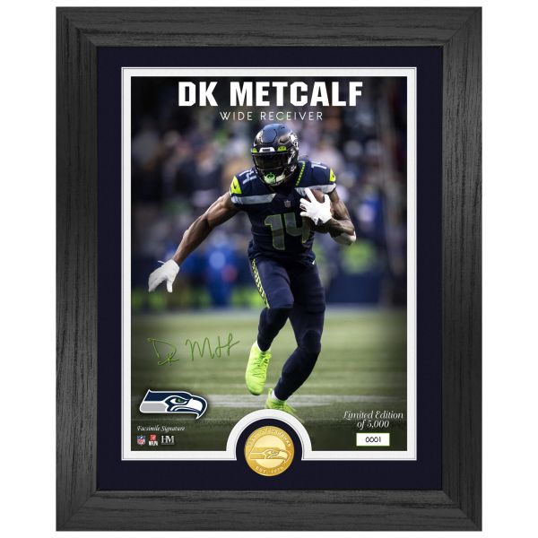 DK Metcalf Seattle Seahawks NFL Signature Coin Photo Mint