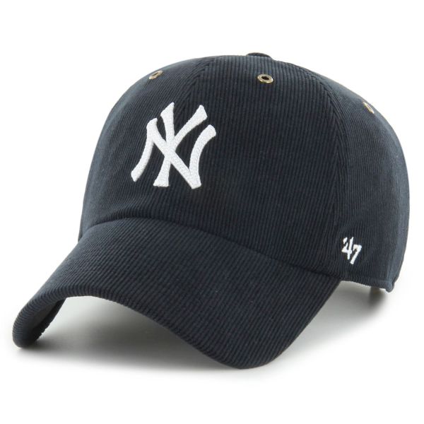 47 Brand Thin Cord Cap CLEAN UP New York Yankees black