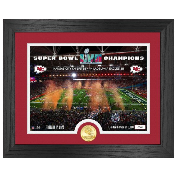 Kansas City Chiefs SB LVII Champions Celebration Coin Frame