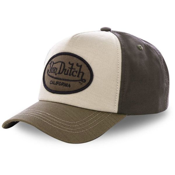 Von Dutch Snapback Cap - BRAND LOGO beige