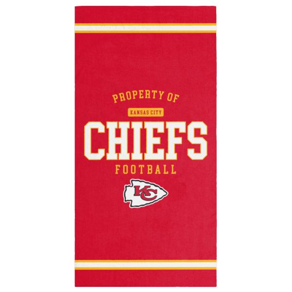 NFL beach towel PROPERTY OF Kansas City Chiefs Football