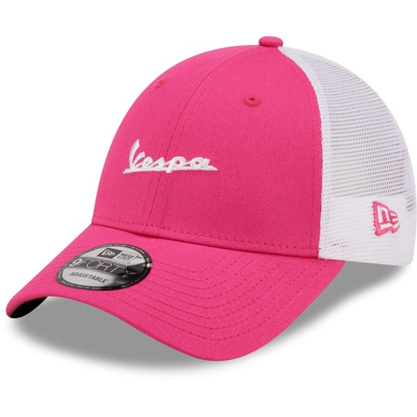 New Era 9Forty Adjustable Trucker Cap - VESPA fuchsia pink