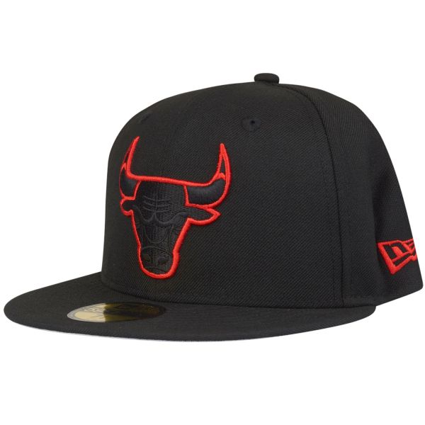 New Era 59Fifty Fitted Cap - OUTLINE Chicago Bulls black