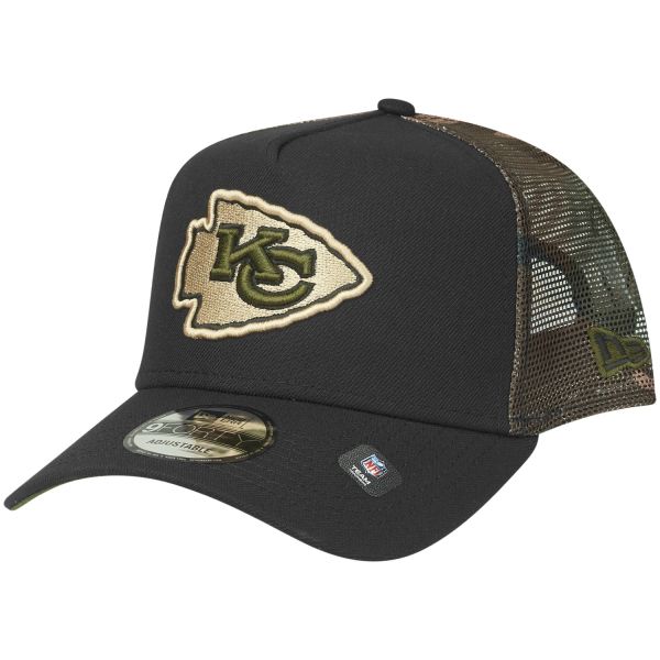 New Era Snapback Trucker Cap - Kansas City Chiefs wood camo