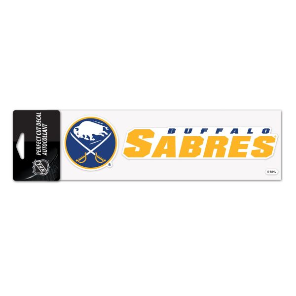 NHL Perfect Cut Autocollant 8x25cm Buffalo Sabres