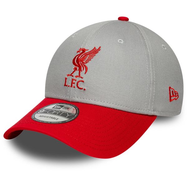New Era 9Forty Strapback Cap - FC Liverpool grau / rot