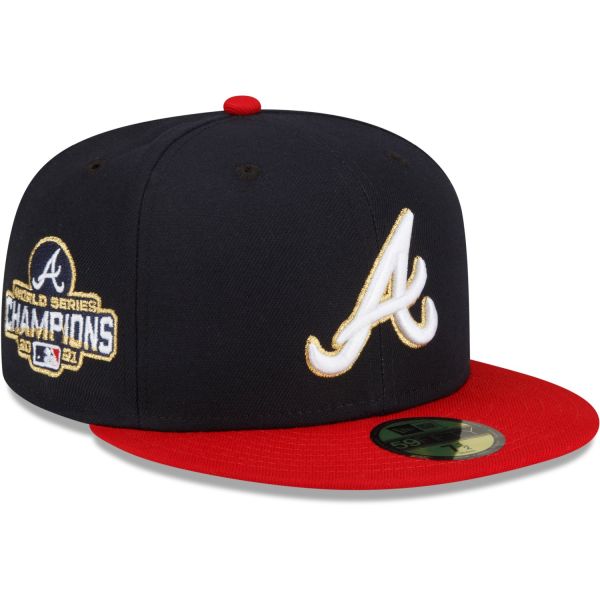 New Era 59Fifty Fitted Cap - MLB GOLD Atlanta Braves
