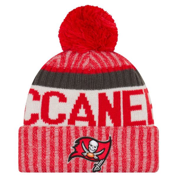 New Era NFL SIDELINE 2017 Bobble Beanie Tampa Bay Buccaneers