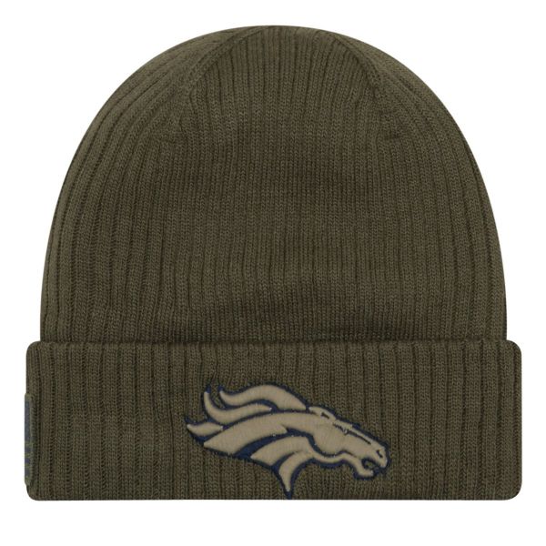 New Era Salute to Service Knit Beanie - Denver Broncos