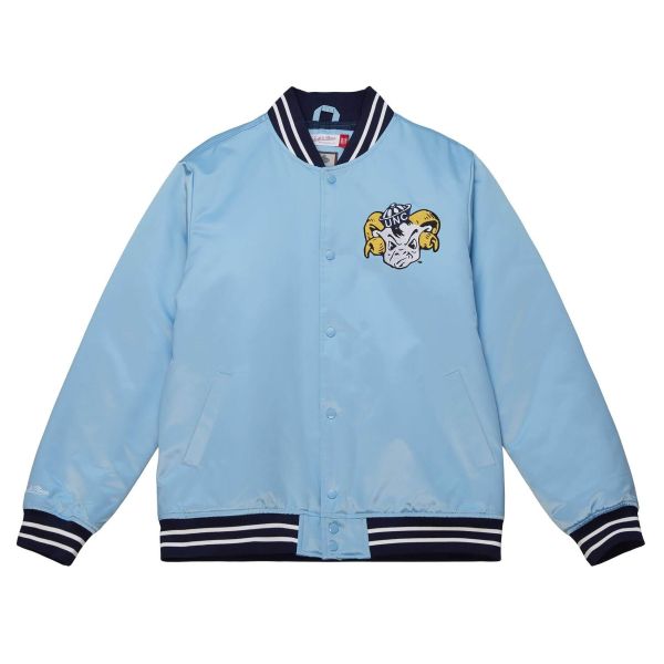 M&N Heavyweight Satin Varsity Jacke - North Carolina