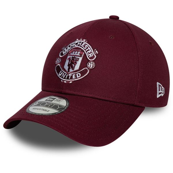 New Era 9Forty Strapback Cap - Manchester United maroon