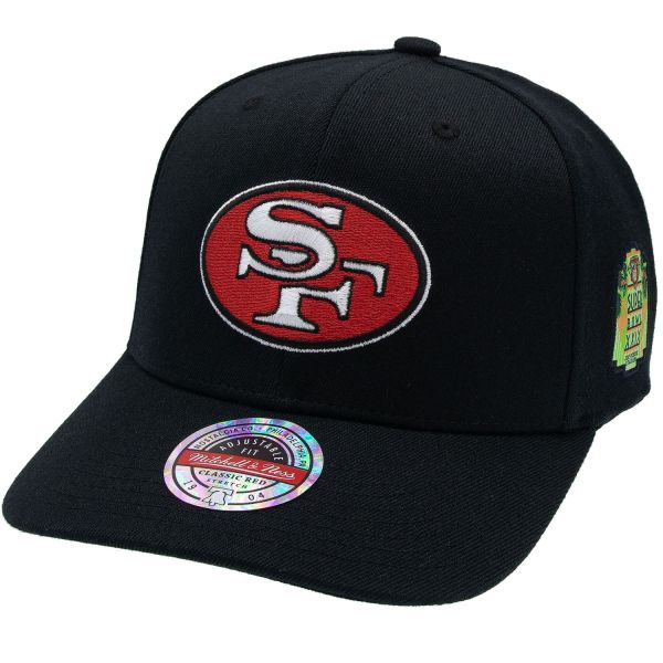 M&N Stretch Snapback Classic Red Cap - San Francisco 49ers