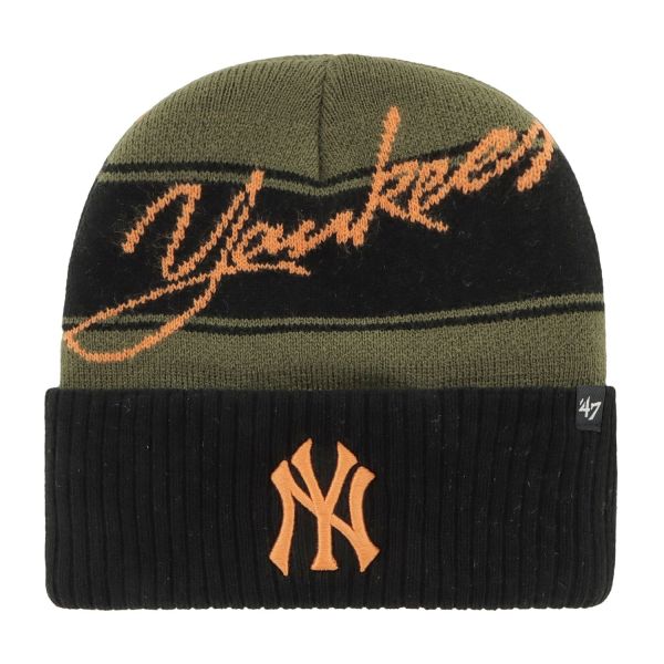 47 Brand Beanie Wintermütze - ITALIC New York Yankees wood