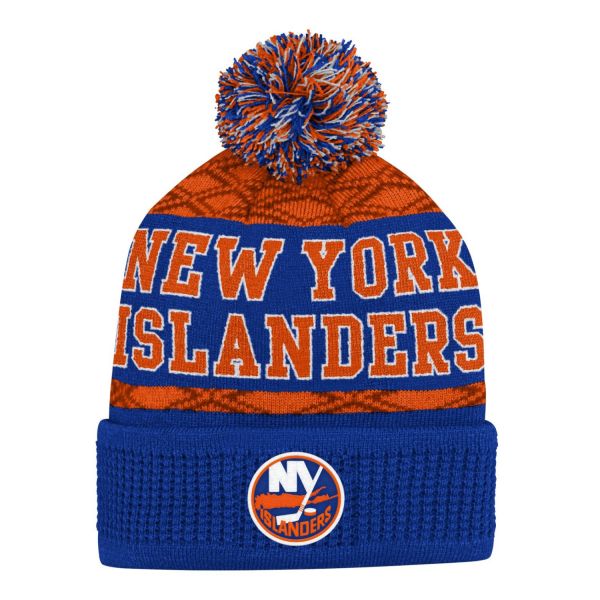 Kids NHL Winter Hat - PUCK PATTERN New York Islanders